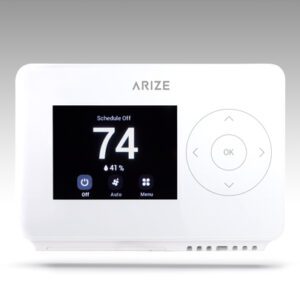 Front view of the Arize Smart Thermostat.