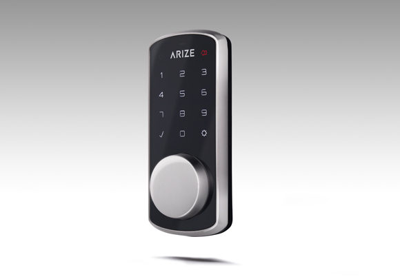 Side profile of the Arize Smart Lock keypad.