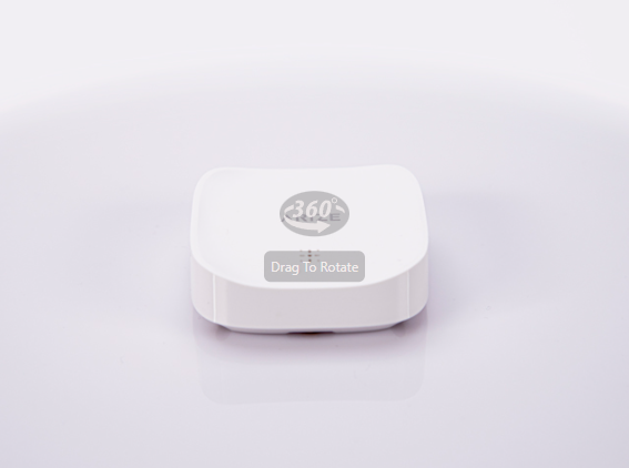 A 360-degree view of the 2nd-generation Arize Smart Water Leak Detector.