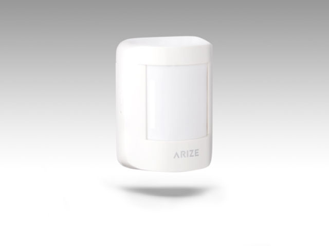 Head-on shot of the 2nd-generation Arize Motion Sensor.